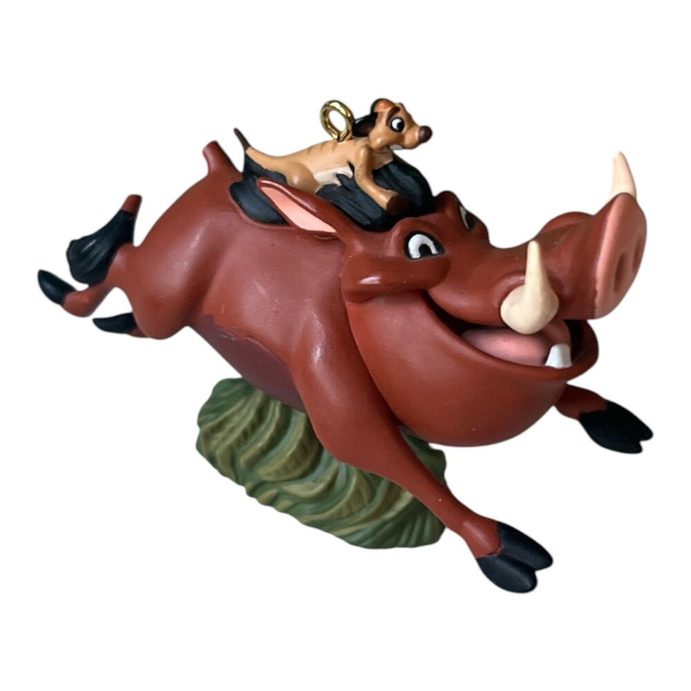 Vintage Hallmark Lion King Christmas Ornament Disney Timon Pumbaa Simba Lot of 4 - Picture 6 of 7